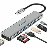 Adattatore USB C HDMI Hub per MacBook Pro/Air M1 M2,iTSOHOO 7 in 1 da Tipo C a HDMI 4K, porte USB 3.0/2.0, lettore di schede SD/TF, adattatore multiporta di ricarica 100W PD per Chromebook/XPS/Surface