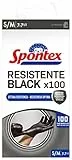 Spontex Guanti Resistente Black 100 Taglia S/M