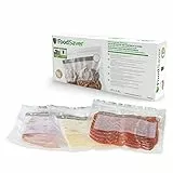 FoodSaver - Sacchetti per sottovuoto riutilizzabili con chiusura lampo, per alimenti FoodSaver | Senza BPA | 3,8 l | Confezione da 20