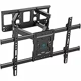 PERLESMITH Supporto TV Parete da 37-85 Pollici, Staffa TV Girevole Inclinabile ed Estendibile, Braccio TV Ultra Resistente 60kg, Staffa TV 55 65 Pollici VESA 200x100-600x400mm