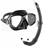 Cressi Perla, Snorkeling, Apnea, Immersioni - Maschera Perla o Combo Set Maschera Perla + Snorkel Mexico,Taglia Unica, Unisex Adulto