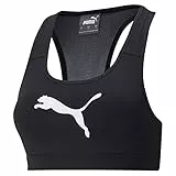 PUMA Mid Impact 4Keeps Bra, Reggiseno Sportivo Donna, Black, S