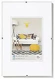 Walther Design Single Clip Frame Portafoto Senza Telaio, Vidrio Transparente, 18 x 24 cm
