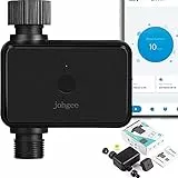 Johgee - Computer per irrigazione da giardino con hub WiFi, con Bluetooth e controllo app, timer automatico e manuale per acqua per giardino