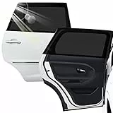 QLOUNI 2 Pezzi Tendine Parasole Auto Bambini, Universali Tende Oscuranti Vetri Auto Finestrini Laterali Protezione Raggi Solari UV, Insetti, Privacy e Antipolvere Tendina Parasole Auto Posteriore