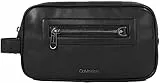 Calvin Klein Borsa da Bagno Sottile, Altro SLG Uomo, CK Nero, One Size