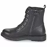 Geox J Eclair Girl, Caviglia Barca, Schwarz, 35 EU