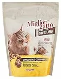 MIGLIOR GATTO Set 6 MIGLIOR GATTO Busta 400 gr. secco pollo per gatti sterilizzati