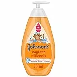 Johnson's Baby Bagnoschiuma Bambini Mille Bolle, Ipoallergenico e a pH Bilanciato, 750 ml
