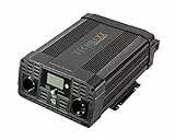 Technaxx Inverter per auto con display LCD da 12 V a 230 V Pure Sine - Inverter per auto certificato TÜV Rheinland con 2 spine Schuko e 2 porte USB - Potenza 2000 W / 4000 W (picco) - TE22
