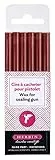 Herbin 35824T - Kit di 6 bastoncini di cera speciale per pistola a ceralacca, Rosso (Ciliegia)