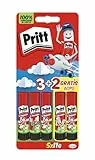 Pritt Colla Stick 5 x 11g, colla per bambini sicura e affidabile, colla Pritt per lavoretti e fai da te, con una tenuta forte per uso scuola e ufficio, 5 stick x 11g