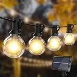 litogo Catena Luminosa Esterno Solare 9,3 M Lampadine Solari da Esterno Giardino 15+1 G40 LED Catena Luminosa Solare 4 Modalità Impermeabile Luce Decorative per Giardino Matrimonio Festa Pergole