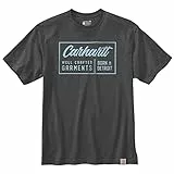 Carhartt, T-shirt Crafted Graphic a manica corta, Relaxed Fit Uomo, Carbone , L