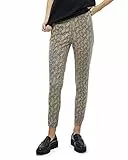 Desires Ada Mid Waist Printed Ankle Leggings Donna, Multicolore (0273P Warm Sand Print), S