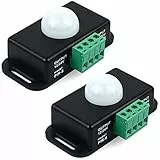 Greluma 2 Pz Interruttore sensore di movimento, controller interruttore LED sensore PIR 12V/24V per strisce LED flessibili