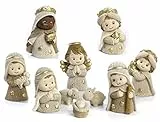 PABEN Set Presepe Completo Bambini in Resina, 10 Personaggi cm. 5,8