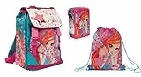Giochi Preziosi Set Scuola Winx 21, Include Zaino Estensibile, Astuccio Triplo, Sacca Zaino, WN9C5000