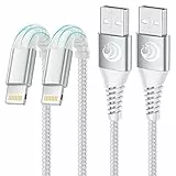 Cavo iPhone 2Pezzi/1M+1M Filo Ricarica Caricabatterie Certificato MFi Cavo Lightning, Caricatore Cavetto Carica Rapida per iPhone 14 Pro Max 13 12 11 Mini XR XS X 10 8 7 6s Plus 6 5 SE 2020 iPad