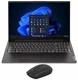 Lenovo Pc Portatile Notebook, Display FHD da 15,6', Cpu AMD Ryzen 3 5300U, Ram 12Gb, Ssd 756Gb (256GB NVMe + 500GB SSD 2,5’’), Windows 11 Pro, Mouse Wireless, Pronto All'Uso