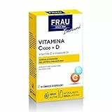 FRAU Vitamina C 1000 + D, Integratore vitamina C e vitamina D, 10 Compresse effervescenti, Integratore sistema immunitario e Integratore articolazioni, Senza Glutine