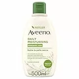 Aveeno Daily Moisturising, Crema Corpo Idratante Bagno Doccia, Detergente Corpo, Pelli Da Normali A Secche, Profumo Delicato, 500 Ml