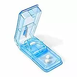 Redamancy 1 Pezzi Taglia Pillole, Separatore di Pillole, Taglia Pillole Scanalatura a V, Taglia Pillole per Pillole Piccole e Pillole Grandi, per Spaccare e Portare con te Farmaco Quotidiano