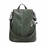 BUKESIYI Donna Borsa Zaino Elegante Zainetto Borse a Tracolla Zaini Antifurto Zainetti 2023 PU Pelle CCIT78134 Verde