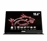 MSI Optix MAG162V Monitor Portatile 15,6” FHD IPS (1920x1080), ultrasottile e leggero, versatile display da viaggio - USB Type-C e Mini HDMI