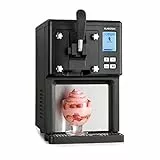 KLARSTEIN Sweet Sundae - Macchina per Gelato, Gelatiera, 1,5 L, Compressore Autoraffreddante, 200 W, Sistema di Erogazione, Mantenimento Temperatura per 3 h, Pulizia Automatica, Acciaio Inox, Nero