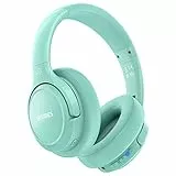 BERIBES Cuffie Bluetooth Over Ear,65 Ore di Riproduzione, 6 EQ Modalità di Suono Microfono Incorporato Suono Stereo HiFi Cuffie wireless Over Ear per Tv,viaggi,ufficio e casa headphones (verde)