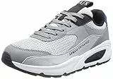 ARMANI EXCHANGE Suede Inserts, Small Embossed Logo, Lace Up, Sneaker Uomo, Grigio (Light Grey/Grey), 43 EU
