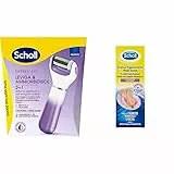 Scholl Velvet 2in1 Leviga e Ammorbidisce, Sistema di Pedicure Elettronico per Levigare i Piedi, Testine Intersambiabili a Doppia Azione + Crema Rigenerante Pelle Secca Piedi, 60ml