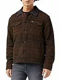 Wrangler Wool Trucker Jacket Giacca, Carafe Brown, Medium Uomini