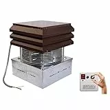 GEMI ELETTRONICA Aspirafumo modello base Tirafumo Aspiratore per Camino Tiracamino Comignolo Fumaiolo Torrino Comignolo Fumaiolo Per Camini Caminetti Barbecue Stufe