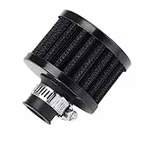 Mintice 12mm Filtro Aria di Moto Nero Motociclo Filtro Aspirazione Aria Sostituzione Universale Fredda Presa D'aria Filtro Turbo Pulita Sfogare Veicolo