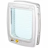 Ferplast Portina per Cani e Gatti SWING 11,Universale,Passaggio Controllabile,Protezione Contro le Correnti D'Aria,Tunnel Completo,Bianco(White),31 x 9.6 x 38.4 cm