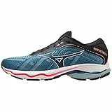 Mizuno WAVE ULTIMA 14, Scarpe per Jogging su Strada, Uomo, Blue Ashes/Nimbus Cloud/Fiery Coral 2, 43 EU