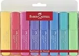 Bolsa 8 marcadores Faber flúor pastel