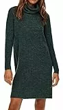 ONLY Onljana L/S Cowlnck Dress Wool Knt Noos Casual, Mallard Green Melange, M Donna