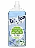 Fabuloso Ammorbidente Concentrato con Estratti Naturali, Morbidezza Straordinaria, Fiori di Lino, 1,250 Lt