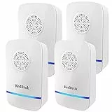 KedBrok Antizanzare Ultrasuoni 4 Pack, Ultrasuoni per Topi Repellente Ultrasuoni Dissuasore Anti Zanzare, Topi, Ratti, Insetti, Formiche, Scarafaggi, Flea, Ragni, e Altri Roditori, 2023 Versione