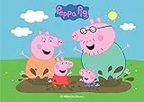 Peppa Pig - Cialda per Torta - Decorazioni Comestibili per le Torte Compleanno - A5