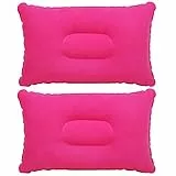 TRIXES Cuscino gonfiabile viaggio o campeggio - Rosa, pacco doppio