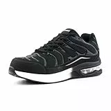 Hitmars Scarpe Antinfortunistiche Uomo Donna Scarpe da Lavoro Leggere Scarpe Sicurezza con Punta in Acciaio Cucina Traspiranti Scarpe da Cantiere Nero E Bianco 42 EU