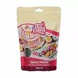 FunCakes Deco Melts Nero - Immergere, Gocciolare, Spruzzare E Decorare! Sciogliere Nel Microonde E Versare In Ogni Forma. - 250 g
