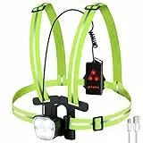Luce Corsa Ricaricabile USB - Luce Running Pettorale IPX6 Impermeabile 180° Rotazione Lampada Running LED con 3 modalità Lampada da Corsa, 500 Lumen Luce Running Sport per Jogging, Campeggio, Corsa