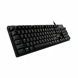 Logitech G512 Tastiera Gaming Meccanica, RGB LIGHTSYNC, Tasti Retroilluminati, GX Brown Tactile Switch, Telaio in alluminio spazzolato, Tasti Personalizzabili, USB, QWERTY Layout Italiano, Nero