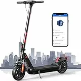 RCB Monopattino elettrico adulto 10',Scooter elettrico 500W,11.4AH capacità della batteria,32KM-massimo, con APP e doppio sistema di assorbimento degli urti,Peso limite 150KG
