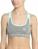 Ultrasport Fitness/Sport Bustino da Donna, Grigio Melange/Acqua, M
